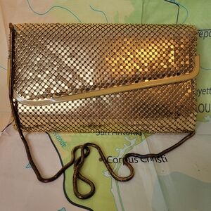 Vintage Gold Clutch Bag